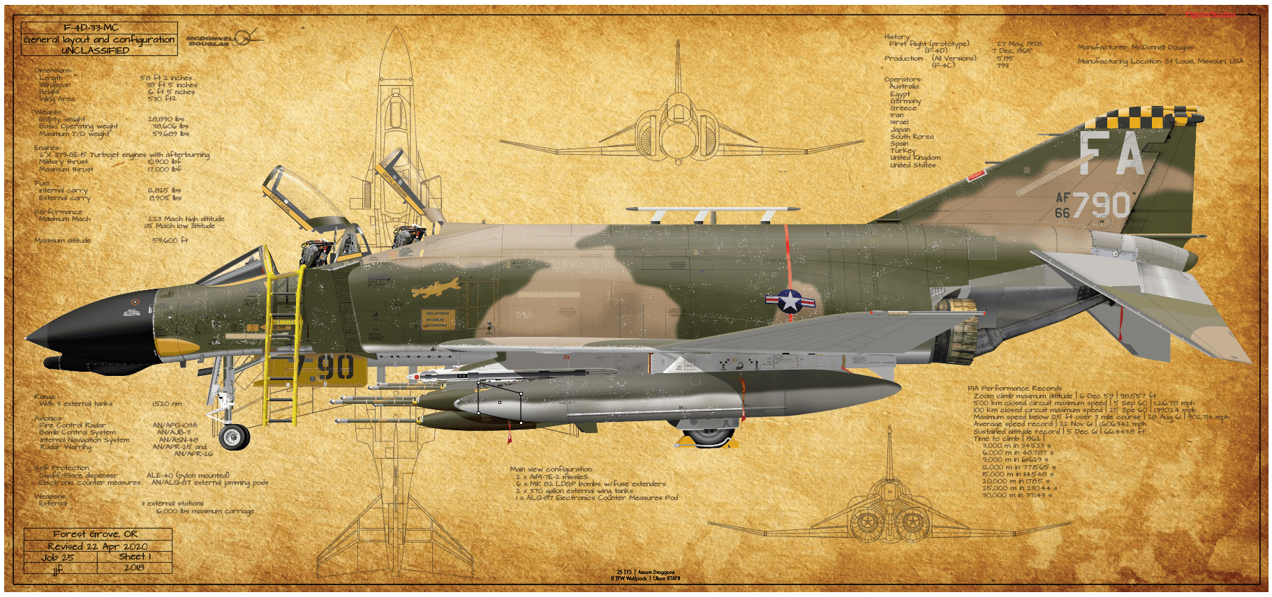 F-4D Phantom II 25 TFS 